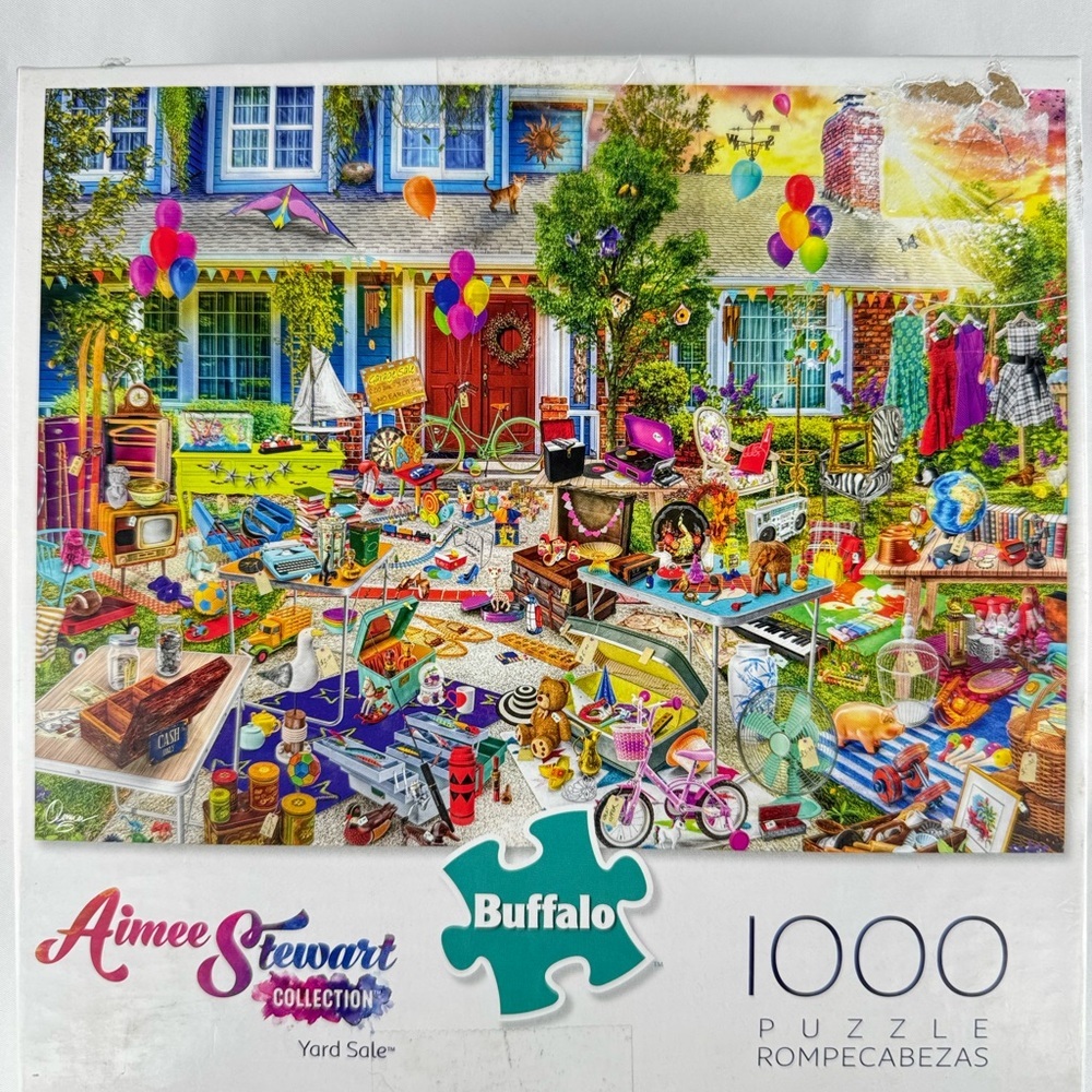 Buffalo Games Aimee Stewart “Yard Sale” 1000 Piece Puzzle